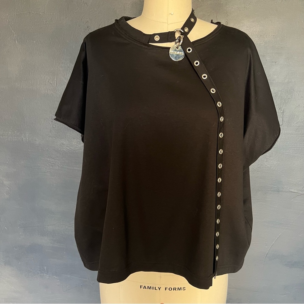 Diesel oversized top with collar